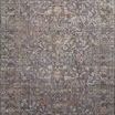 Another flat top-down view of Rosemarie Graphite / Multi Rug showing full detailed pattern in rectangular shape