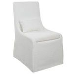 Product Image 4 for Coley Simplistic White Armless Chair from Uttermost