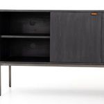 Product Image 9 for Trey Media Console - Black Wash Poplar from Four Hands