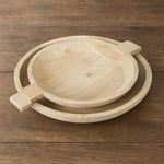 Product Image 2 for Sandblasted Wooden Bowl Set of 2 from BIDKHome