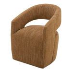 Barrow chair angled view showing curved backrest and plush cushioned seat