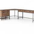 Product Image 5 for Trey Desk System With Filing Cabinet from Four Hands