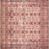 Loren rug in runner style elongated shape revealing full vintage pattern and color gradient