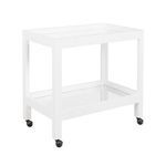 Product Image 2 for Otis Fluted Bar Cart In White Washed Oak from Worlds Away