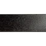 Macro shot of the console table's black satin wood texture with visible grain patterns
