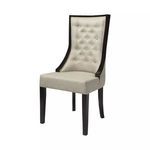 Product Image 1 for Budi Chair In Black Stain With Natural Linen from Elk Home