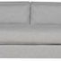 Leone Modular Sectional armless bench sofa in light gray Identify Dove fabric with two back cushions
