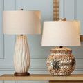 Product Image 16 for Water-borne Ceramic White Table Lamp from Currey & Company