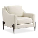 Product Image 1 for Cream Fabric Modern Remix Accent Chair from Caracole