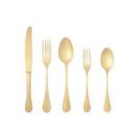 Product Image 1 for Nau Brushed Gold Flatware, 5 Pieces - Gold from Costa Nova