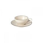 Product Image 1 for Augusta Rim Ceramic Stoneware Tea Cup and Saucer from Costa Nova