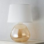 Product Image 6 for Thea Champagne Amber Glass Table Lamp from Mitzi