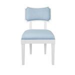 Product Image 6 for Bow Back Upholstered Dining Chair In Matte White Lacquer from Worlds Away