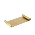 Aluminium tray shown at an angled top view highlighting curled edges and textured surface