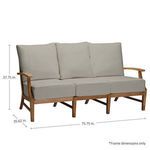 Product Image 2 for Croquet Teak Outdoor Sofa from Summer Classics