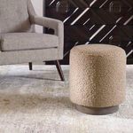 Product Image 3 for Avila Latte Round Ottoman from Uttermost