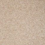 Macro texture shot of beige boucle upholstery fabric