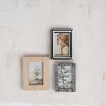 Product Image 3 for Resin Striped Photo Frame, White & Caramel from Creative Co-Op