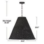 Product Image 3 for Bell-Shaped Woven Rattan Pendant from Creative Co-Op