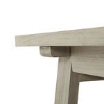 Detail of underside corner showing joinery between top board and leg