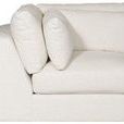 Leone Corner Chair shown from left side emphasizing thick cushions and straight armrest shape