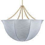 Product Image 1 for Aire Large Pale Blue Linen Chandelier from Jamie Young