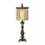 Product Image 1 for Amber & Crystal Table Lamp In Gold Leaf And Black from Elk Home