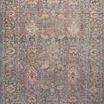 Traditional multi-color Rosemarie stone rug with intricate antique-inspired floral patterns