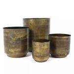 Product Image 6 for Aged Brass Flower Pots from Kalalou