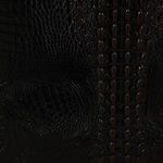 Macro detail of glossy alligator-skin texture showing pattern depth and subtle color variation