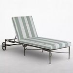 Chaise lounge with measurement indicators showing 78 inches length, 26 inches width, and 13 inches height