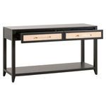 Product Image 4 for Holland Brushed Black Acacia 2-Drawer Console Table from Essentials for Living