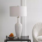 Strauss White Ceramic Table Lamp image 2