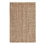 Chunky handwoven boucle weave jute area rug in neutral natural fiber tones