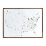 Product Image 3 for Gold Map, Usa White from Four Hands