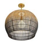 Product Image 8 for Swami Small Natural & Black Midrib Pendant from Arteriors