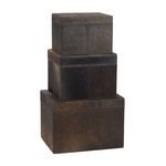 Product Image 1 for Nested Chestnut Faux Pony Boxes   Set Of 3 from Elk Home