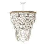 Product Image 2 for Lorelei White Wood-Bead Chandelier from Regina Andrew Design