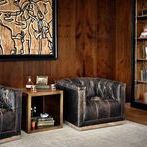 Product Image 35 for Maxx Destroyed Black Upholstered Swivel Chair from Four Hands