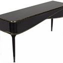 Product Image 4 for Carlisle Console, Hand Rubbed Black With Gold from Noir