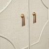 Product Image 5 for Two Door Decorative Rattan Overlay Cabinet With Curved Ends Painted from Worlds Away