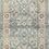Runner size Jocelyn Sky Multi rug featuring the same floral and geometric pattern in muted tones