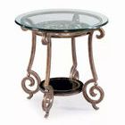 Product Image 1 for Zambrano Round End Table Base And Glass Top from Bernhardt Furniture