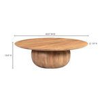 Side view with measurements showing table dimensions: 42 inches wide and deep, 13 inches tall, 1 inch top thickness