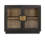 Product Image 2 for Larson Two-Door Glass Oak Cabinet from Classic Home Furnishings