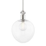 Product Image 1 for Anna Large Silver Oval Glass Pendant Light from Mitzi