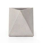 Front view highlighting triangular facets of the Talia Outdoor Planter