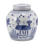 Product Image 3 for Blue & White Ming Jar Fish Motif from Legend of Asia