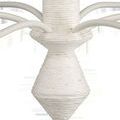 Close-up of twine wrapped central finial at bottom of Donnybrook Chandelier