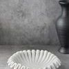 Product Image 2 for White Marble Ruffled Bowl from BIDKHome